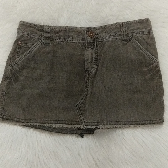 american eagle brown corduroy skirt